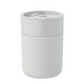 Vaso de PP 330ml con tapa Blanco