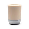 Vaso de PP reciclado doble pared y base acero Beige