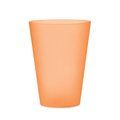 Vaso PP Reutilizable Eventos 300ml Naranja Transparente