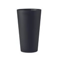 Vaso Reutilizable PP 500ml Translúcido Negro