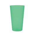 Vaso Reutilizable PP 500ml Translúcido Verde Transparente