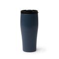 Vaso térmico de acero reciclado con tapa abatible Marino