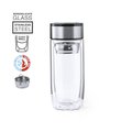 Vaso Térmico de Cristal 330ml con Infusor Inox