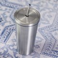 Vaso Térmico Inox Mate con Pajita