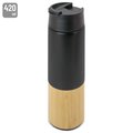 Vaso Termo 420ml bambú y acero inox. Ne