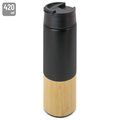 Vaso Termo 420ml bambú y acero inox.