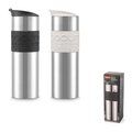 Vaso Termo Inox 600ml con Tapa en Pico