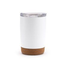 Vaso acero inox doble pared y base antideslizante Blanco