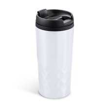 Vaso de acero inoxidable 310 ml con tapa Blanco