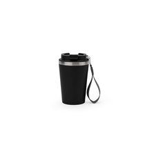 Vaso de acero con tapa hermética Negro