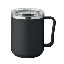 Vaso de doble pared 400 ml Negro