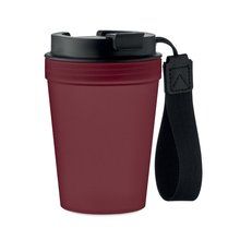 Vaso de pared simple 300 ml Burdeos