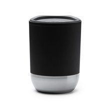 Vaso de PP reciclado doble pared y base acero Negro