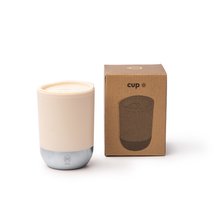Vaso de PP reciclado doble pared y base acero