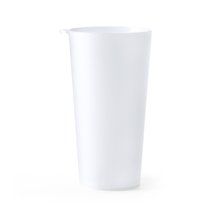 Vaso reutilizable flexible 400ml con argolla Transparente