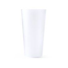 Vaso reutilizable y flexible de 400ml Transparente