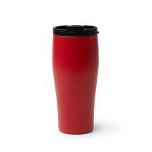 Vaso térmico de acero reciclado con tapa abatible Rojo