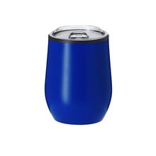 Vaso térmico 330ml dosificador en tapa transparente Azul