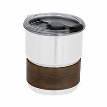 Vaso de acero y madera Bla