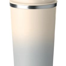 Vaso de acero con doble pared y tapa Gris