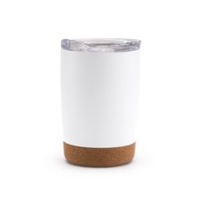 Vaso acero inox doble pared y base antideslizante Blanco