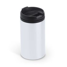 Vaso de acero inoxidable 290 ml con tapa Blanco