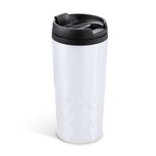 Vaso de acero inoxidable 310 ml con tapa Blanco