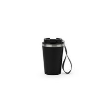 Vaso de acero con tapa hermética Negro