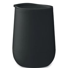 Vaso doble pared 300 ml en PP PS y ABS con tapa Negro