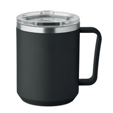 Vaso de doble pared 400 ml Negro