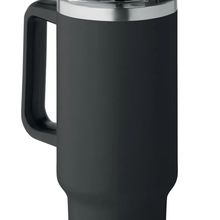 Vaso de doble pared inox 1200 ml Negro