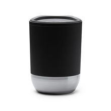 Vaso de PP reciclado doble pared y base acero Negro
