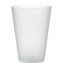 Vaso PP Reutilizable Eventos 300ml Blanco Transparente