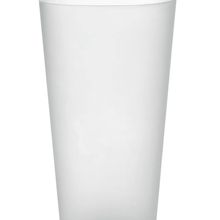 Vaso Reutilizable PP 500ml Translúcido Blanco Transparente