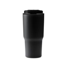 Vaso térmico 600 ml con tapa de seguridad Negro