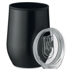 Vaso Térmico Doble Pared 350ml Negro