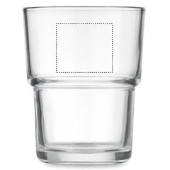 Vaso de cristal con tapa y pajita | Frontal Superior | 40 x 35