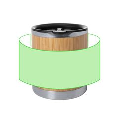Vaso Térmico Bambú 300ml | Alrededor del vaso | 165 x 50