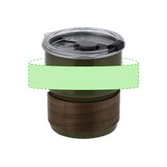 Vaso de acero y madera | Area 1 | 20 x 20