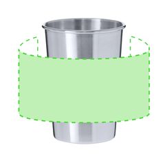 Vaso acero reciclado 350 ml cromado | Area 1 | 140 x 60