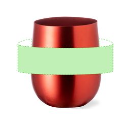 Vaso Aluminio 480ml | Alrededor del vaso | 200 x 40