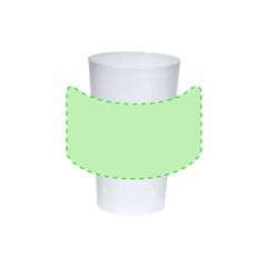 Vaso de 330ml reutilizable translúcido PP flexible | Area 1 | 170 x 60