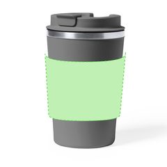 Vaso Térmico Acero Inox con Tapa | Alrededor del vaso | 70 x 70