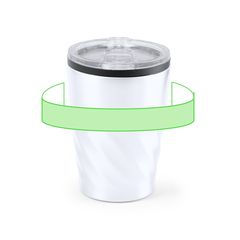 Vaso Térmico Inox. con Tapón Dosificador | Alrededor del vaso | 200 x 20