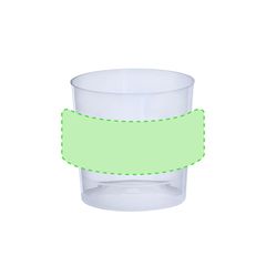 Vaso de 330 ml reutilizable translúcido PP | Area 1 | 200 x 45