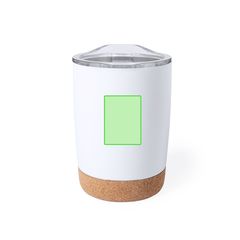 Vaso Térmico Acero Inox y Corcho 380 ml | Centrado en un lado | 30 x 40