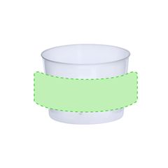 Vaso de 210 ml reutilizable translúcido | Area 1 | 210 x 30