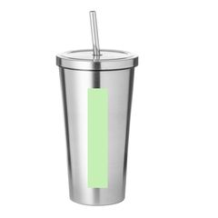Vaso Térmico Inox Mate con Pajita | En el frontal | 20 x 100