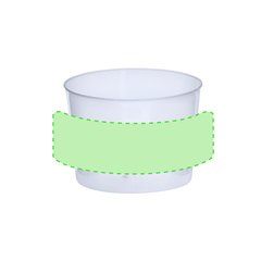 Vaso de 210 ml reutilizable translúcido | Area 1 | 210 x 30