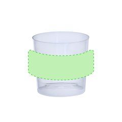 Vaso de 330 ml reutilizable translúcido PP | Area 1 | 200 x 45